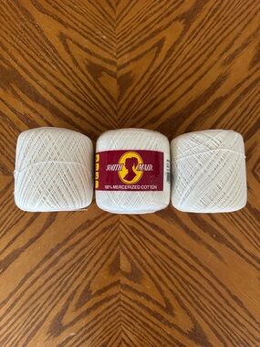 South Maid 100% Mercerized Cotton Crochet Thread, White